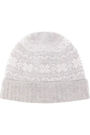 ELEVENTY Intarsiastrikket fair isle-hue