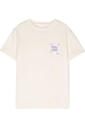 DOUUOD KIDS T-shirt med logomærke