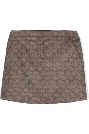 Gucci Kort nederdel med GG Supreme-mønster