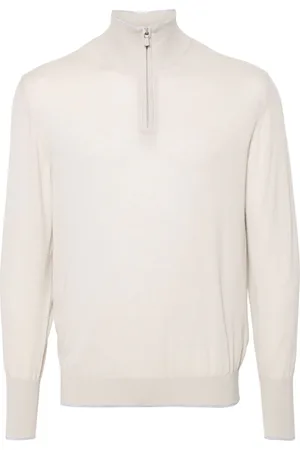 ELEVENTY Sweater med halv lynlås