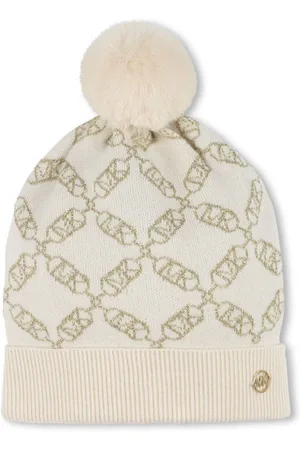 Michael Kors Hue med pompon og jacquard-logo