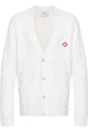 Casablanca Column cardigan med syningsdetalje
