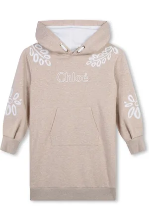 Chloé Kjole med blomsterbroderi og hætte
