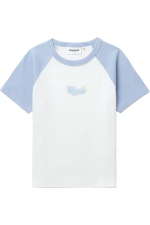 Chocoolate T-shirt med logo-applikation og raglanærmer
