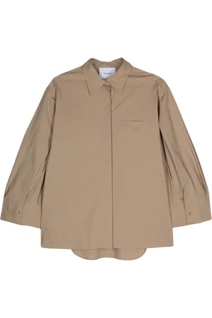 NUDE Skjorte i poplin med spids krave