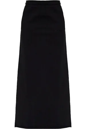 Vetements Mellemlang nederdel i jersey med broderet logo