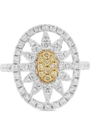 HYT Jewelry Diamantring i 18 karat guld og platin