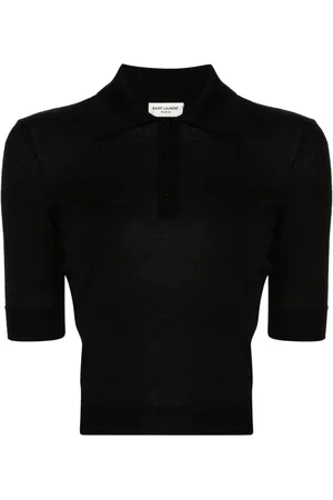 Saint Laurent Polo med Cassandre-broderi