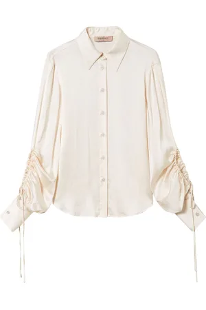 Twin-Set Satin med udskæringsdetalje