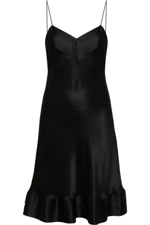 CARINE GILSON Plisseret slip-kjole
