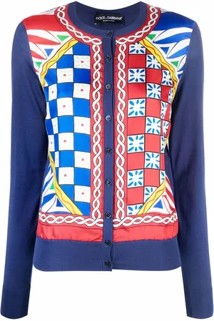 Dolce & Gabbana Carretto silkecardigan med knapper