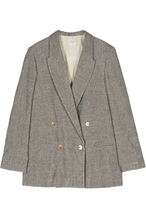 ALYSI Dobbeltradet blazer med meleret effekt