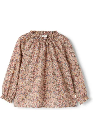 Il gufo Bluse med blomstertryk