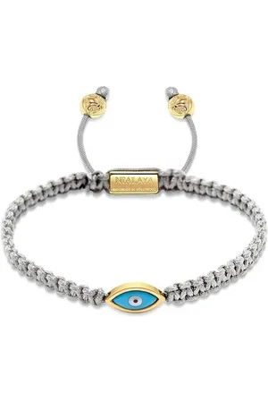 Nialaya Perlearmbånd med Evil Eye-vedhæng