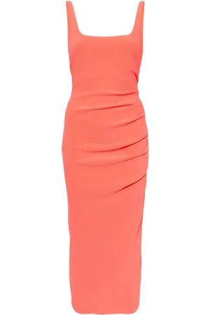 Bec & Bridge Midi Karina Tuck kjole i crepe