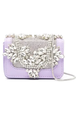 LOULOU Mini taske med krystaludsmykning