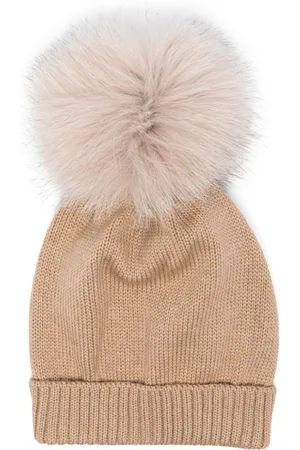 COLORICHIARI Uldhue med pompon-detalje