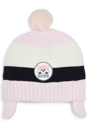 HUGO BOSS Hue i bomuld med pompon