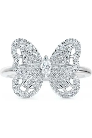 De Beers Portraits of Nature Butterfly diamantøreringe i 18 karat hvidguld