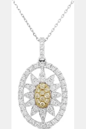 HYT Jewelry Gaëlle diamanthalskæde i 18 karat hvidguld og platin