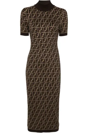 Fendi Mellemlang kjole i FF-jacquard