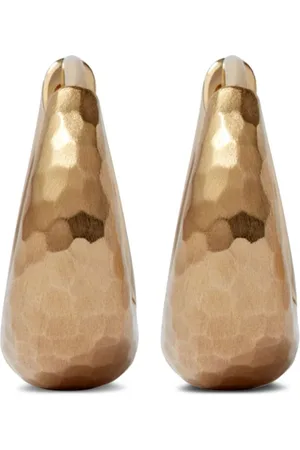 ANNOUSHKA Organza huggie-øreringe i 18 karat guld