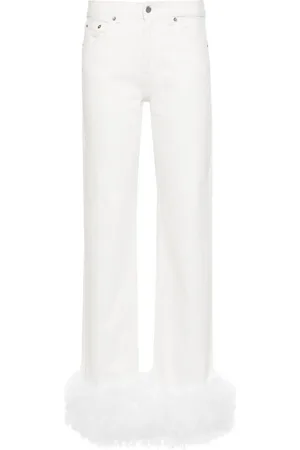 LOULOU Jeans med fjerkant