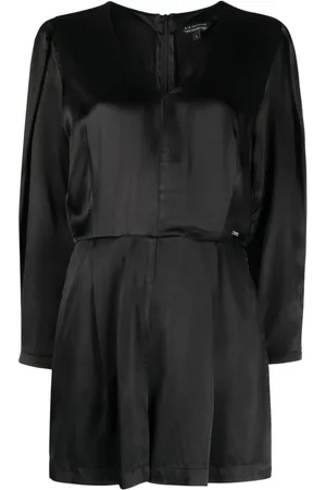Armani Exchange Top med satin-finish og logoplade