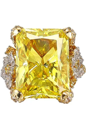 Anabela Chan Vermeil Lemon Cinderella ring i 18 karat guld med ædelsten