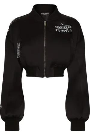 Dolce & Gabbana Cropped jakke med logotryk