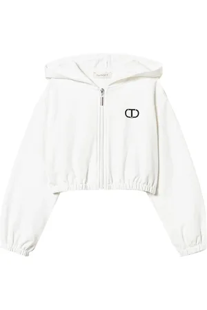Twin-Set Hættetrøje med broderet logo
