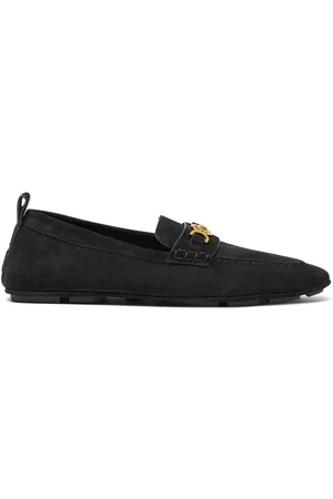 VERSACE Villa loafers i ruskind