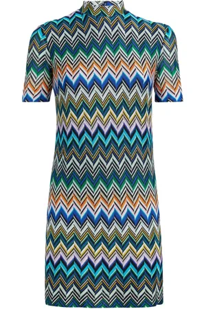 Missoni Kort kjole med zigzag-mønster