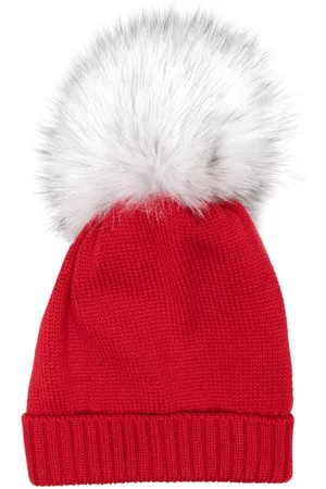 COLORICHIARI Uldhue med pompon-detalje