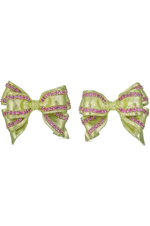 Anabela Chan Mini Bow Tie øreringe i 18 karat guld med safir