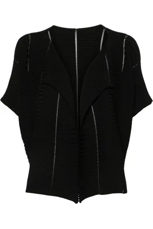 Issey Miyake Ribstrikket cardigan