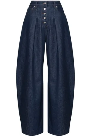 Jacquemus Le De-Nimes Ovalo jeans med brede ben og mellemhøj talje