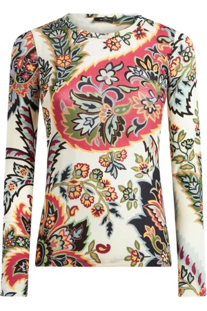 Etro Top i jersey med paisleytryk
