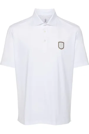 Brunello Cucinelli Polo med logomærke