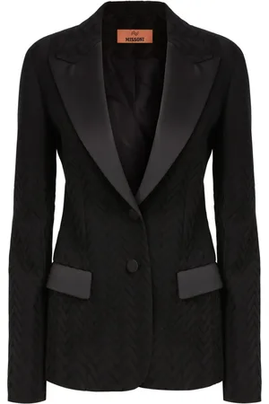 Missoni Chevron-strikket blazer