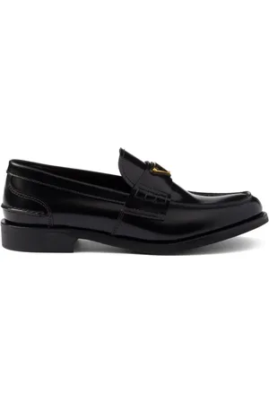 Prada Loafers i børstet læder