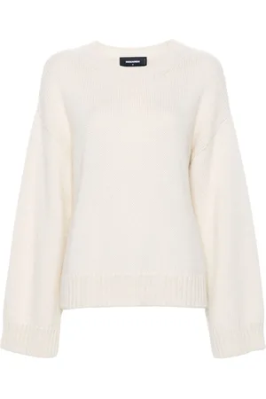 Dsquared2 Ribstrikket trøje med rund hals