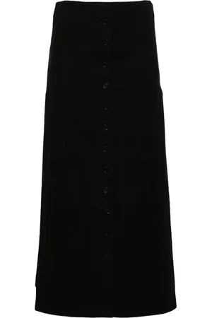 Loulou de Saison Atriblack nederdel med knapper