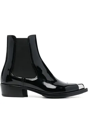 Alexander McQueen Lakerede ankelstøvler