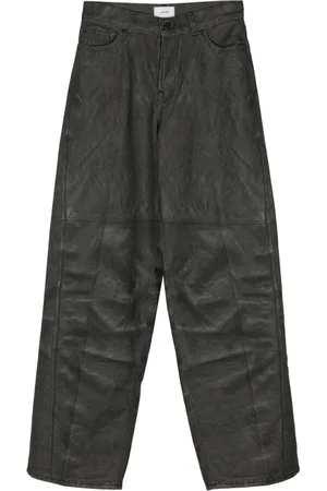 haikure Bethany jeans med læder-tryk