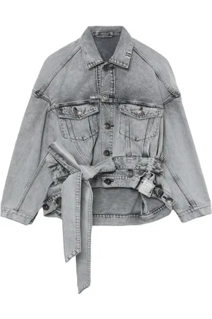 Maison Mihara Yasuhiro Cache-Coeur denimjakke med bælte