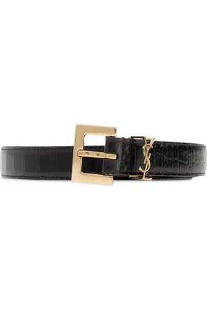 Saint Laurent Bælte med krokodille-effekt