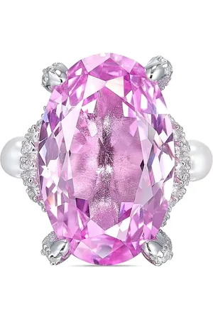 Anabela Chan Ring i 18 karat hvidguld med safir