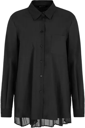 Armani Exchange Kortærmet skjorte med plisseret panel