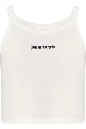 Palm Angels Ribbet tanktop med broderet logo